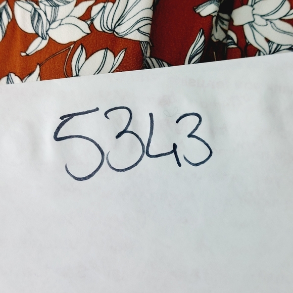 Floral Brown Midi Dress - Picture 10 of 10